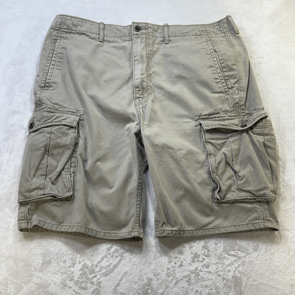 Levi's Y2K Cargo Shorts‎ Men's 38 Khaki Beige Utility Cotton Hiking Pockets